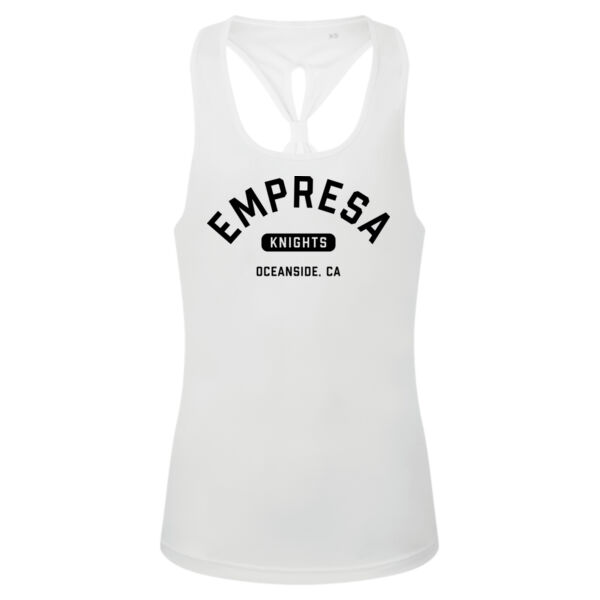 Women's Knot Back Tank Top Thumbnail