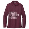 Women's Silk Touch Long Sleeve Polo Thumbnail