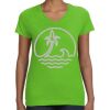 Women's V-Neck Fine Jersey Tee Thumbnail